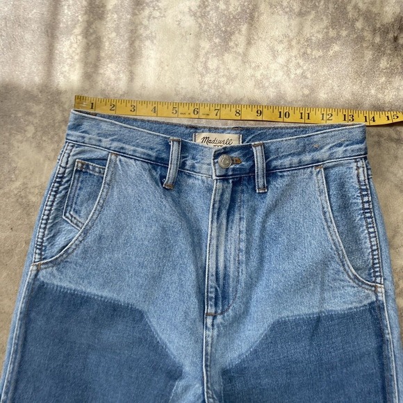 Madewell‎ Denim Sz 25 The 90s Straight Jean Hazelfern Wash Shadow-Panel Edition - Picture 2 of 12